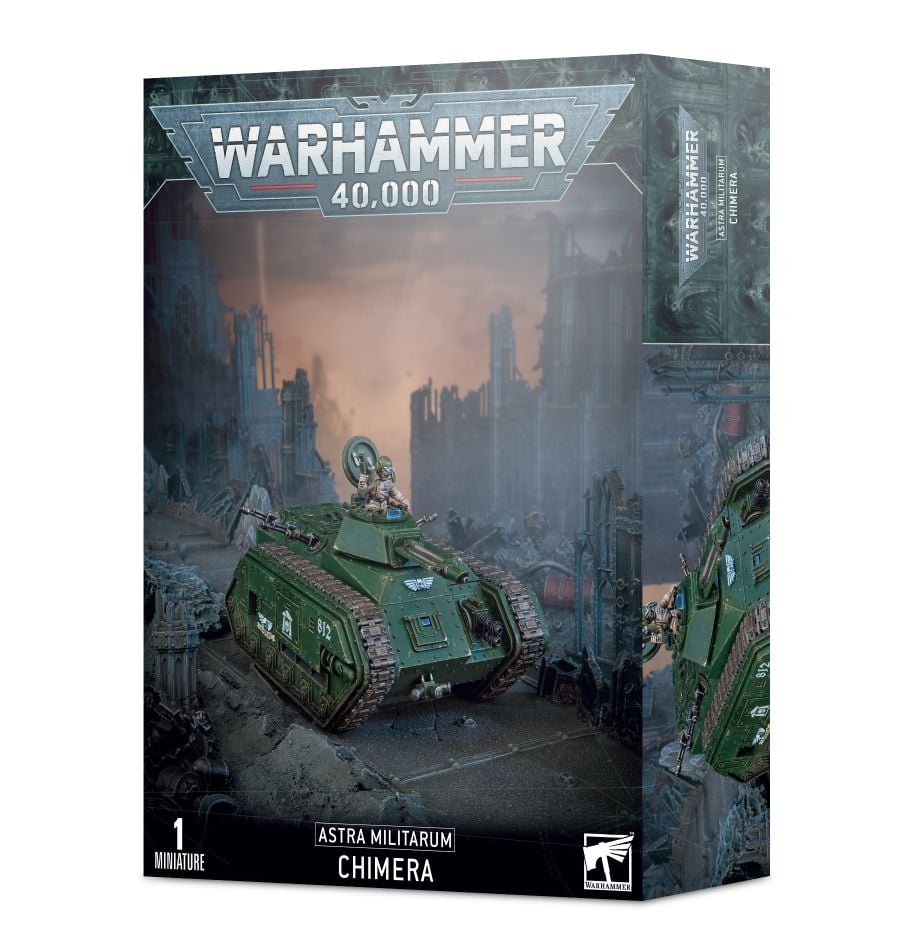 Bit Per Warhammer 40K: Scafo Posteriore Con Lasgun Array Per Veicolo Chimera Astra Militarum (Guardia Imperiale)