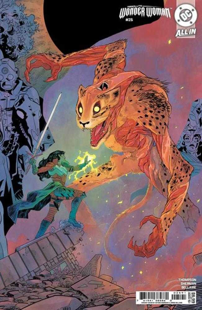 Absolute Wonder Woman #25 Cover I Hayden Sherman Middle Connecting Card Stock Variant