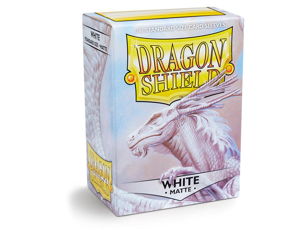 dragon shield matte sleeves white bounteous 100 count